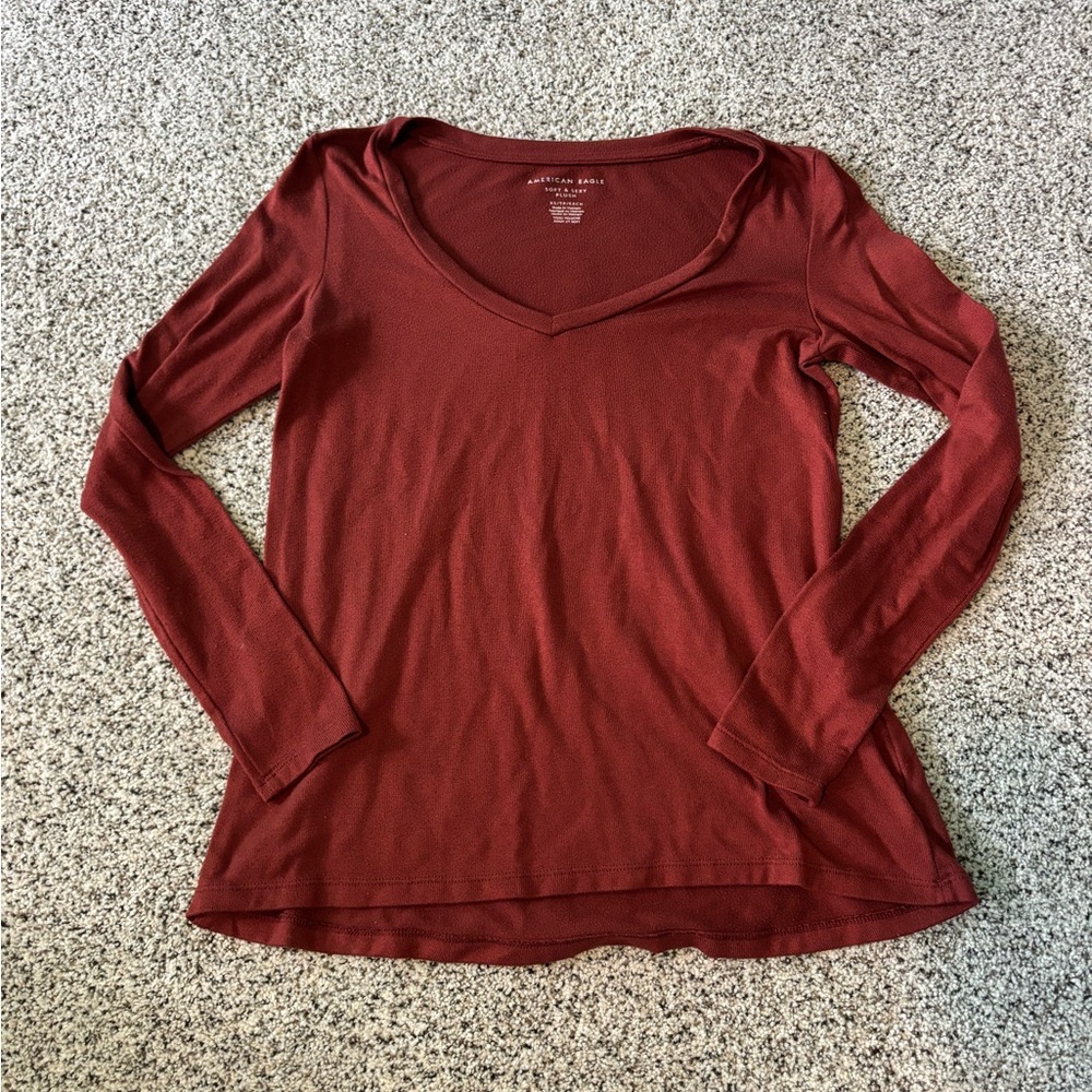Burnt Orange AE Long Sleeve